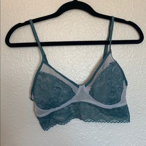 Teal Lace Bralette Gillian & O’Malley Size M